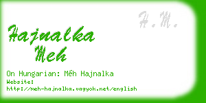 hajnalka meh business card